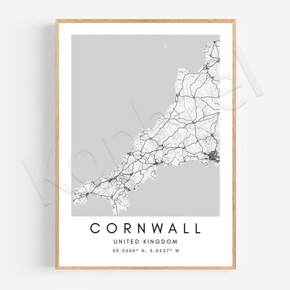 City Map Posters Wall Art - Beijing, Cape Town, Sydney, Los Angeles, Milan, Houston, Seattle, Abu Dhabi, Cornwall, Bristol, Gosport, Pudsey Wall Map Black White Canvas Prints Minimalist Posters For Office