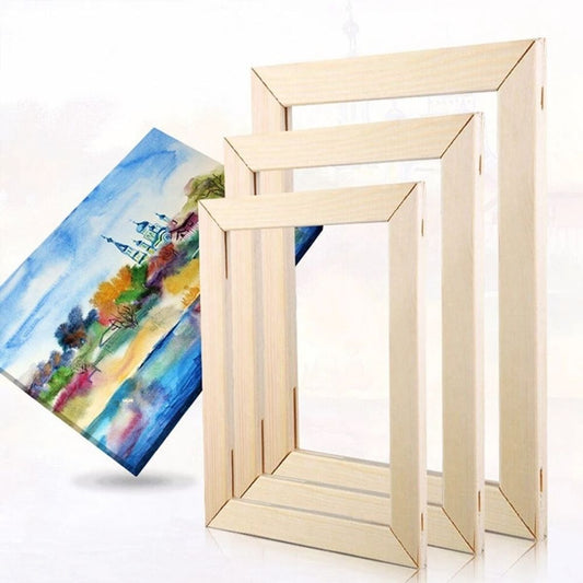 DIY Gallery Picture Framing Canvas Wall Art Kit Wooden Stretcher Bars Pine Wood Picture Frame For Framing Canvas Prints 40x50cm, 50x70cm, 60x90cm