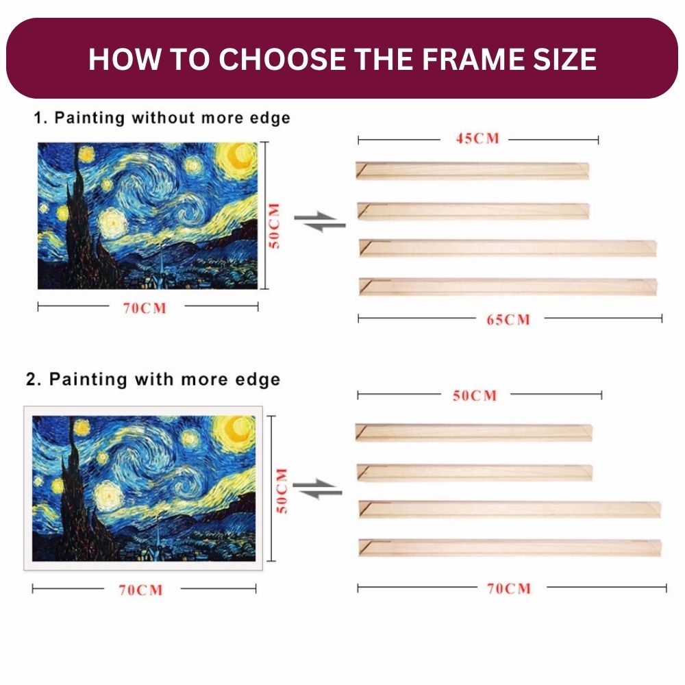 DIY Gallery Picture Framing Canvas Wall Art Kit Wooden Stretcher Bars Pine Wood Picture Frame For Framing Canvas Prints 40x50cm, 50x70cm, 60x90cm