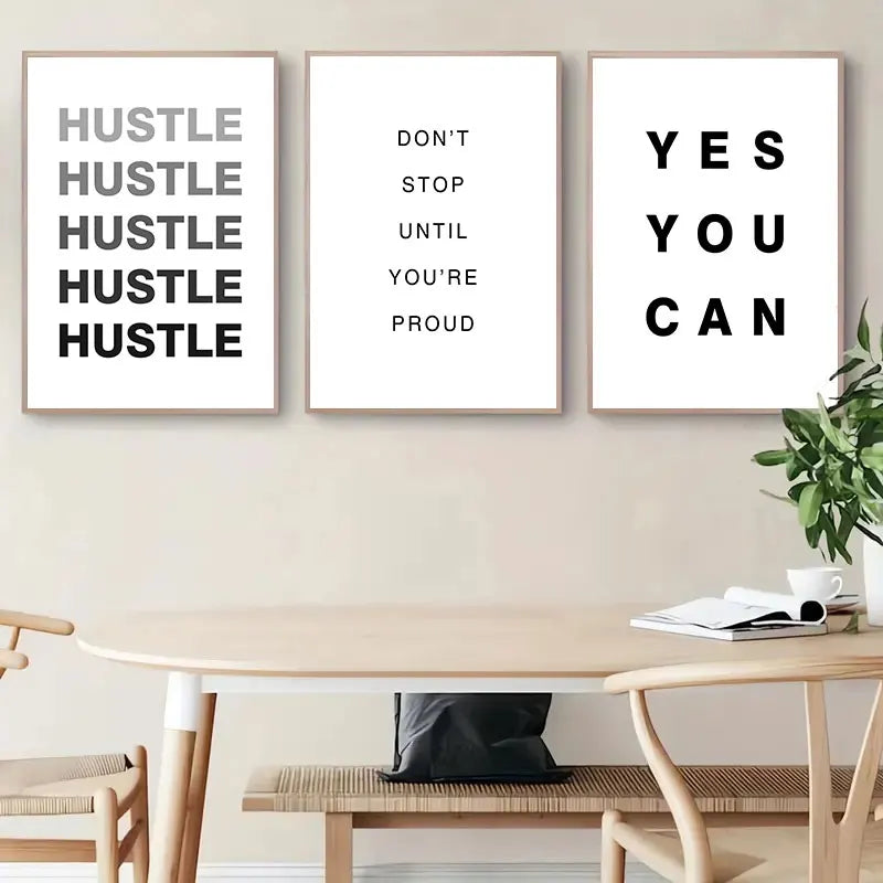 Daily Motivation Inspirational Quotations Posters Wall Art Canvas Prints Simple Quotes Pictures For Bedroom Home Office Decor
