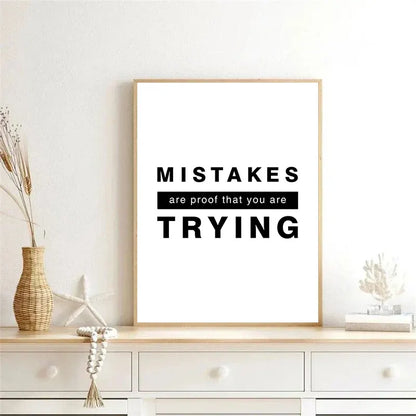 Daily Motivation Inspirational Quotations Posters Wall Art Canvas Prints Simple Quotes Pictures For Bedroom Home Office Decor