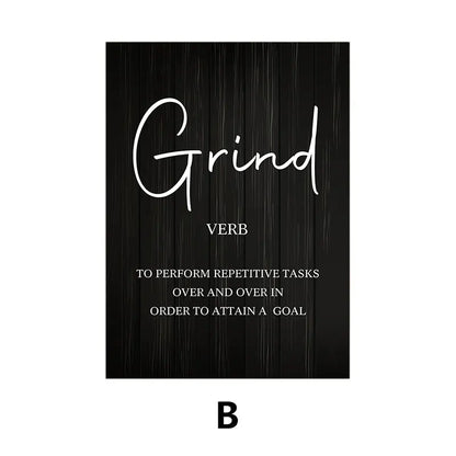 Daily Motivational Quotes Posters Black White Typographic Wall Art Canvas Prints Inspirational Artworks For Home Office Study Room Decor