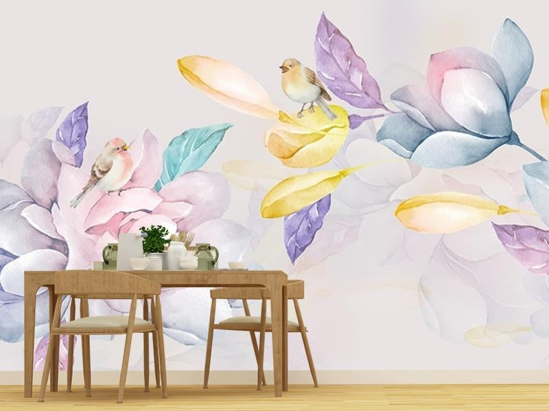Magnolia Flowers Wall Mural (SqM)