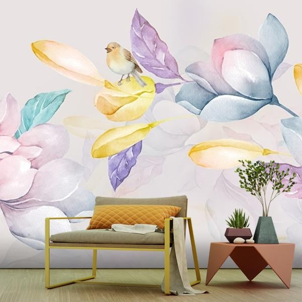 Magnolia Flowers Wall Mural (SqM)