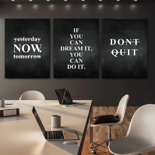 Dream It Do It Motivational Quotes Posters Wall Art Canvas Prints Daily Mantra Quotations Wall Decor For Living Room Bedroom Office Decor