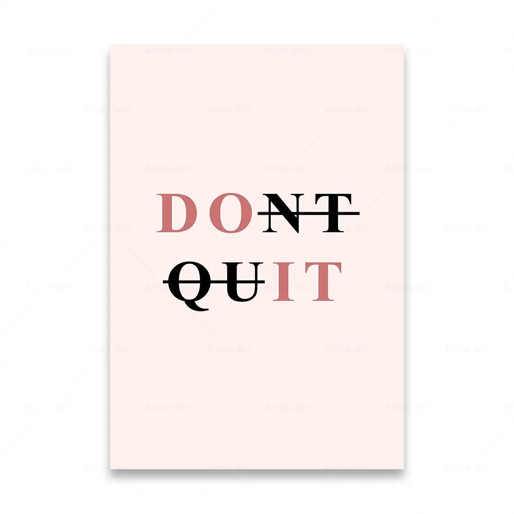 Dream It Do It Motivational Quotes Posters Wall Art Canvas Prints Daily Mantra Quotations Wall Decor For Living Room Bedroom Office Decor