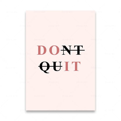 Dream It Do It Motivational Quotes Posters Wall Art Canvas Prints Daily Mantra Quotations Wall Decor For Living Room Bedroom Office Decor
