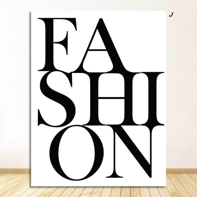 Fashion Minimalist Canvas Prints Modern Paris Pictures Style Simple Quotes Fine Art For Living Room Décor Black and White Gallery Wall Art