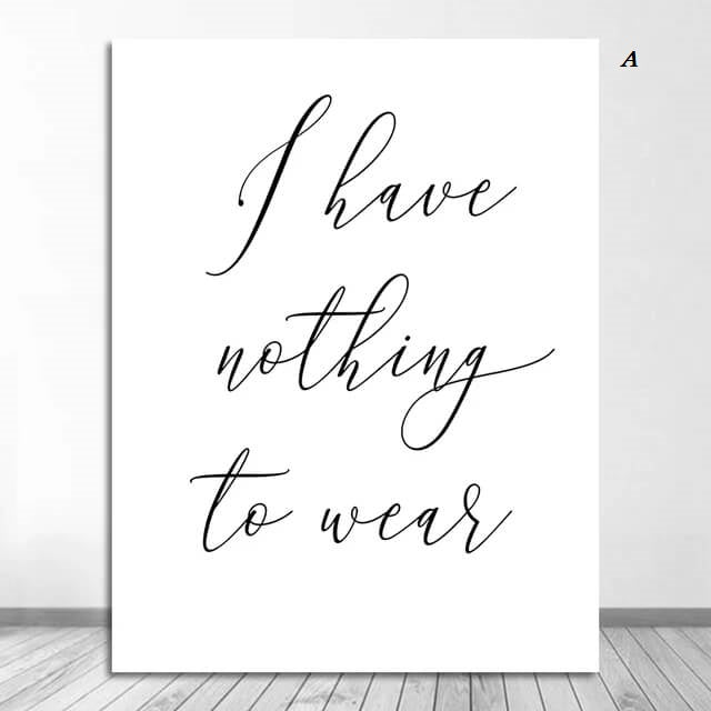 Fashion Minimalist Canvas Prints Modern Paris Pictures Style Simple Quotes Fine Art For Living Room Décor Black and White Gallery Wall Art