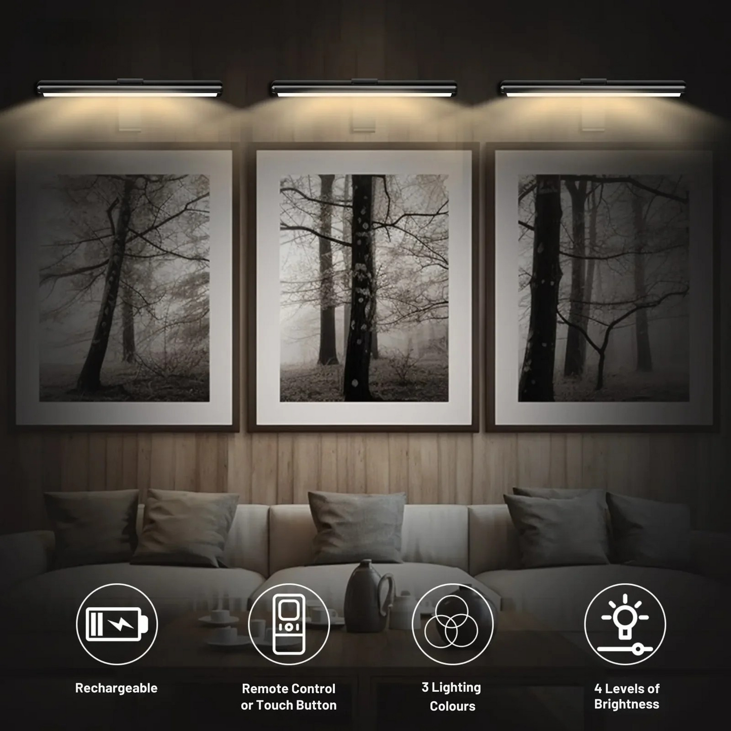 Gallery Lamp – Wireless Rechargeable Wall Lamp