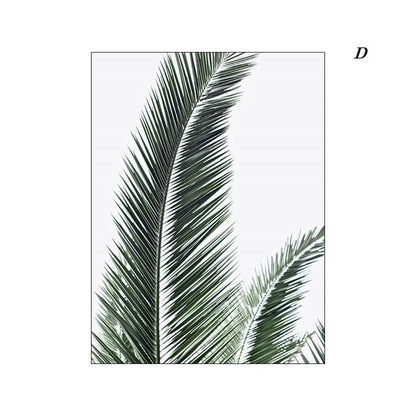 Green Tropical Leaves Quote Canvas Prints Nordic Minimalist Wall Art Botanical Inspirational Poster For Scandinavian Modern Living Room Wall Décor