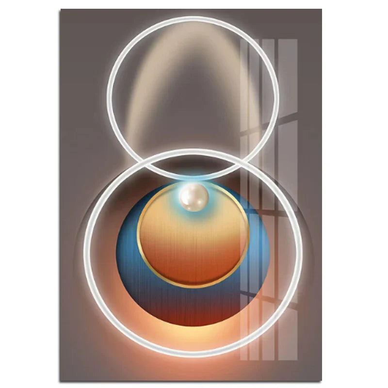 Abstract Futuristic Modern Aesthetics Wall Art Canvas Prints Pictures For Modern Loft Living Room Home Office Wall Decor