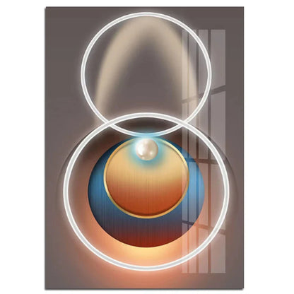 Abstract Futuristic Modern Aesthetics Wall Art Canvas Prints Pictures For Modern Loft Living Room Home Office Wall Decor