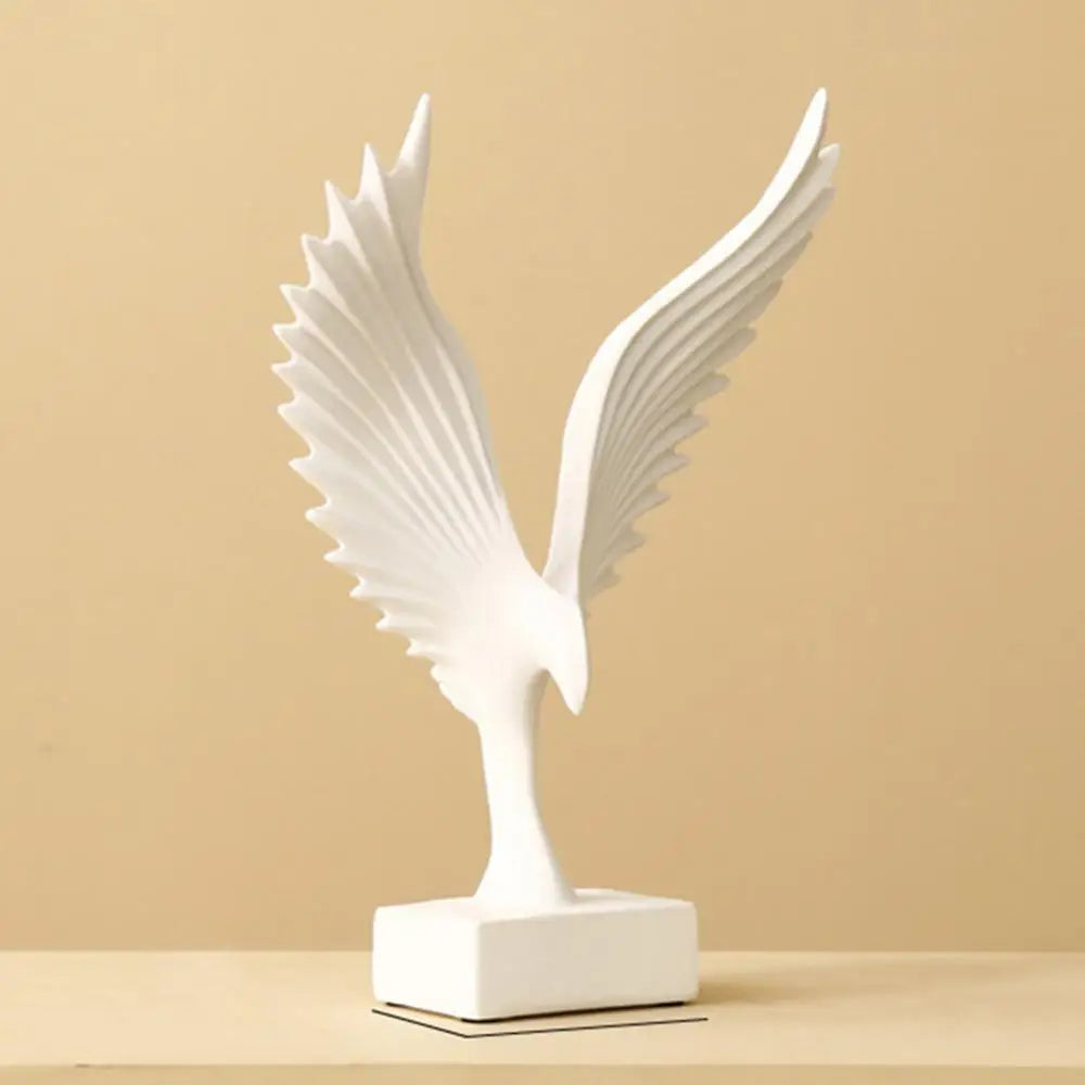 Golden Angel Wings Sculpture Resin Statue For Living Room Coffee Table Sideboard Mantelpiece  Home Decor Accessories