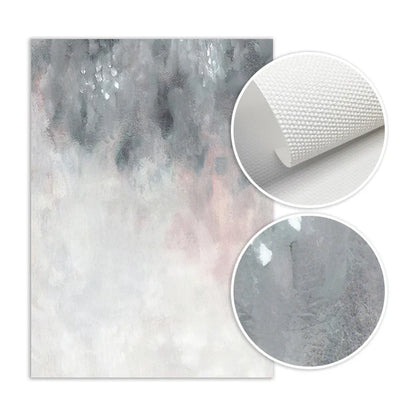 Abstract Shades Of Pink Gray Minimalist Wall Art Canvas Prints For Modern Living Room Wall Decor