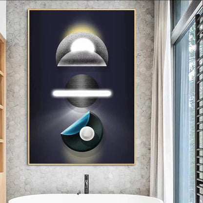 Abstract Futuristic Modern Aesthetics Wall Art Canvas Prints Pictures For Modern Loft Living Room Home Office Wall Decor