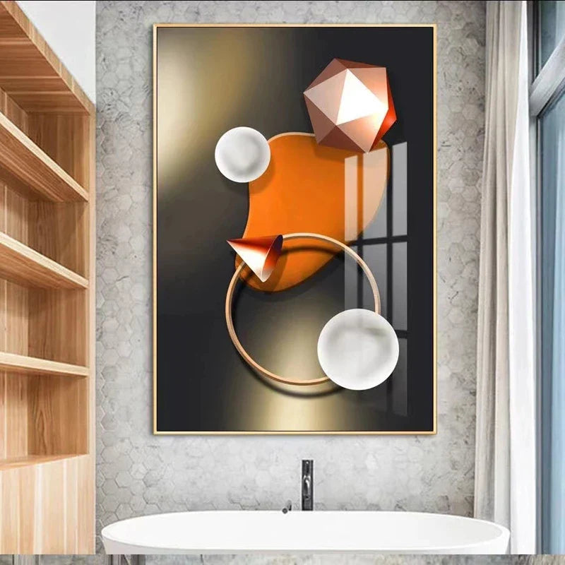 Abstract Futuristic Modern Aesthetics Wall Art Canvas Prints Pictures For Modern Loft Living Room Home Office Wall Decor