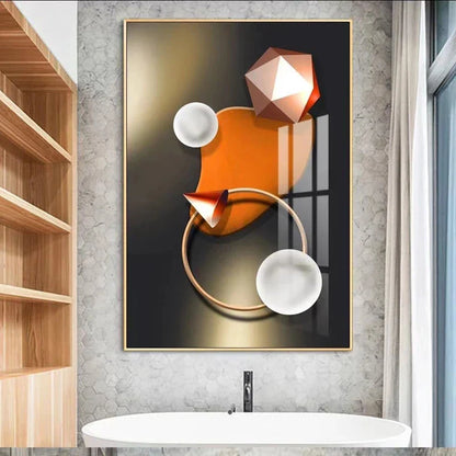 Abstract Futuristic Modern Aesthetics Wall Art Canvas Prints Pictures For Modern Loft Living Room Home Office Wall Decor