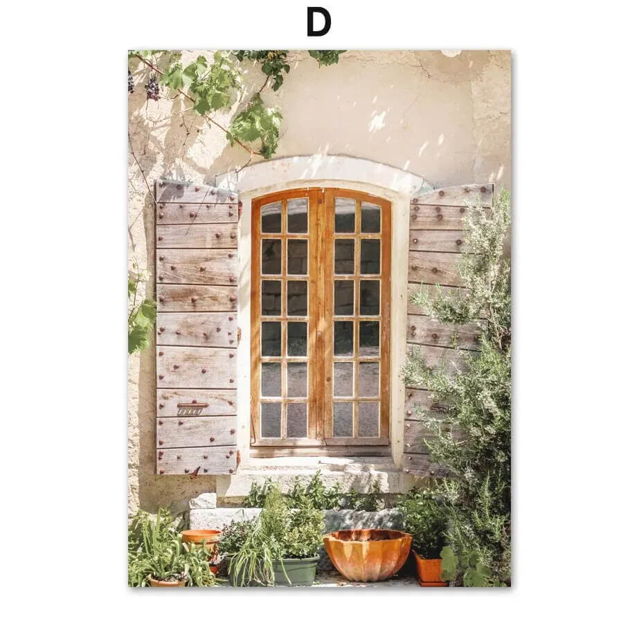 Italy Tuscany Rustic Town Landscape Canvas Prints Wall Art For Countryside Living Room Bedroom Home Décor