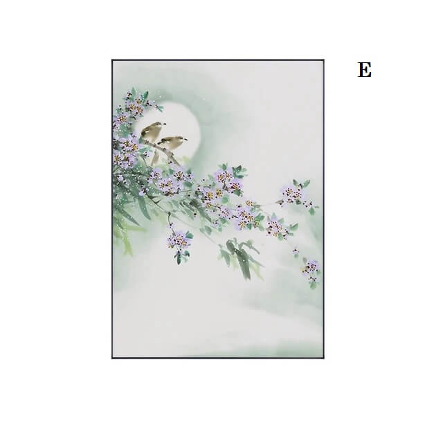 Japanese Traditional Landscape Canvas Prints Fine Art Floral Minimalist Wall Art Botanical Pictures For Home Living Room Bedroom Wall Décor