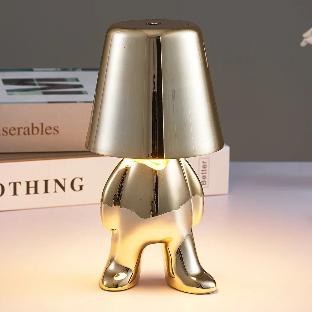 Little Golden Man Table Nordic Lamp