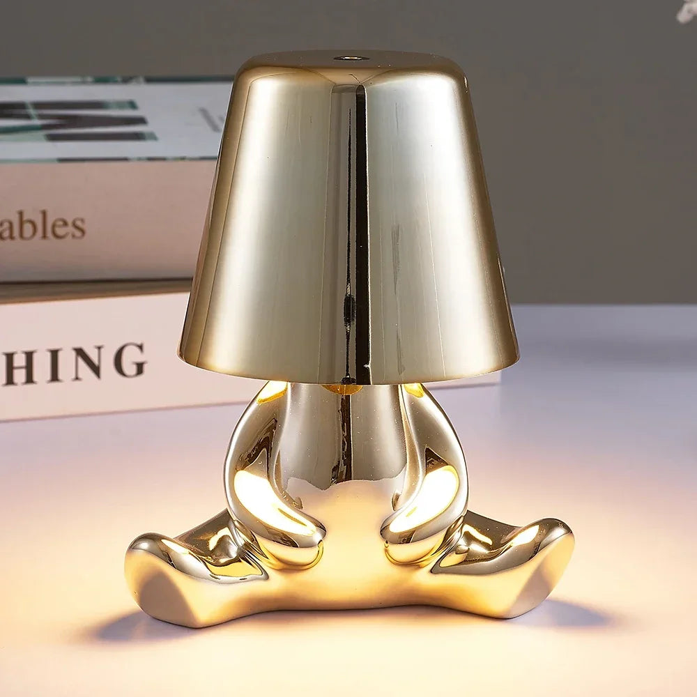 Little Golden Man Table Nordic Lamp