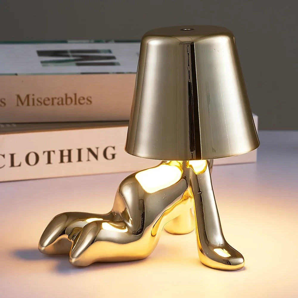Little Golden Man Table Nordic Lamp