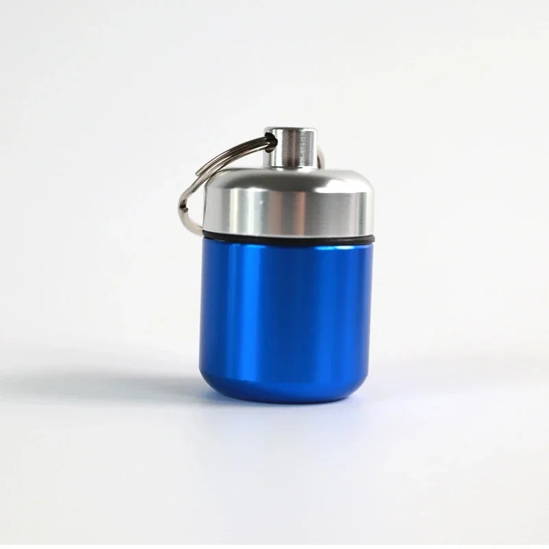 Mini Portable Aluminum Waterproof Pill Box