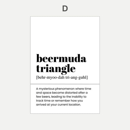 Definition of 'Bermuda Triangle' with humorous explanation on a white background