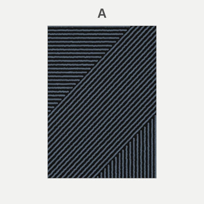 Modern Abstract Black White Beige Geometric Wall Art Canvas Prints For Nordic Living Room Wall Decor