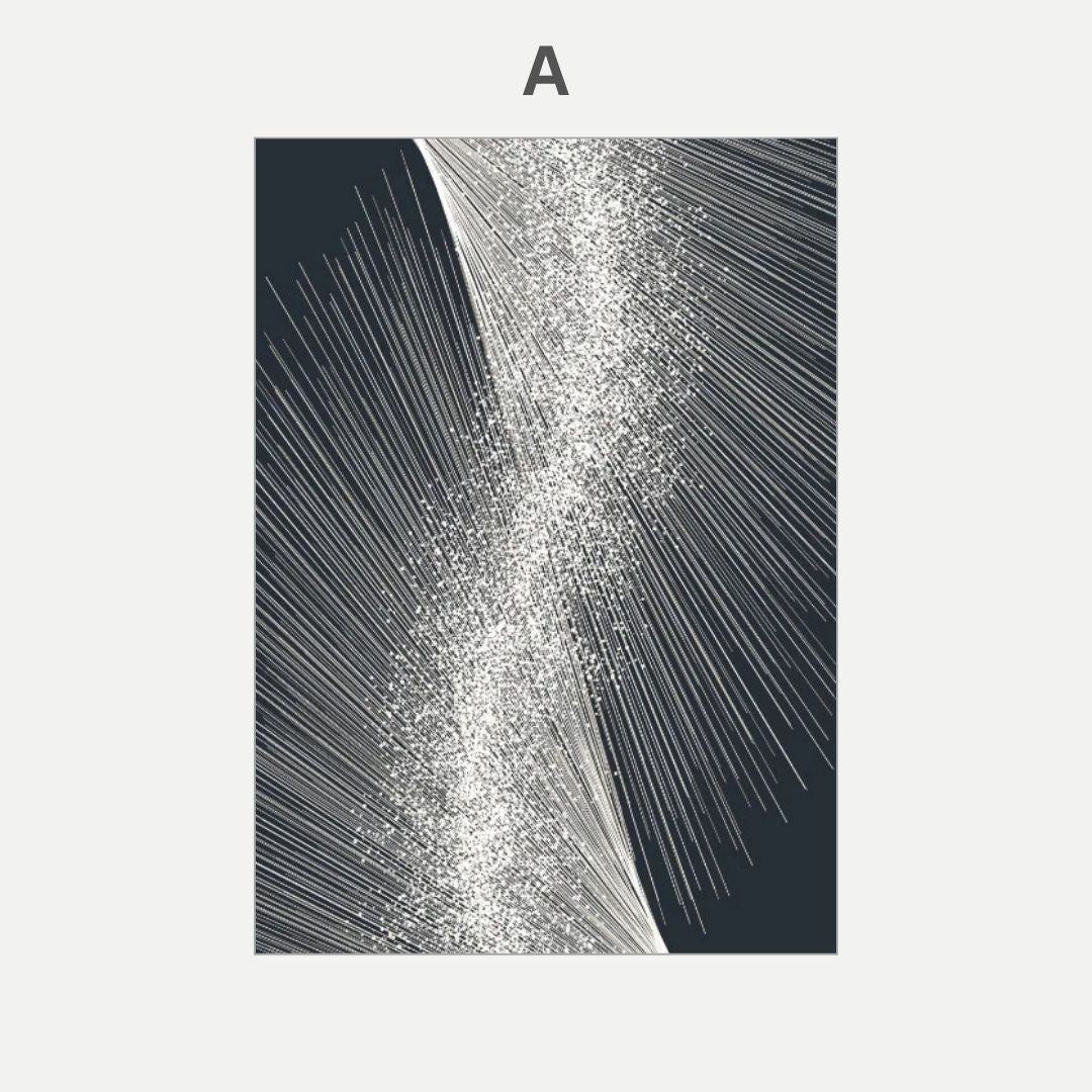 Modern Abstract Luxury Black Gray Metallic Effect Wall Art Canvas Prints Large Poster For Modern Living Room Bedroom Home Decor