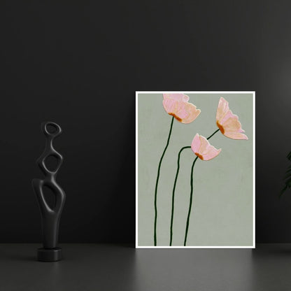 Modern Geometric Pastel Pattern Abstract Aesthetic Wall Art Canvas Prints For Scandinavian Living Room Bedroom Wall Decor