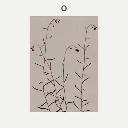 Decorative stencil with floral design on a beige background