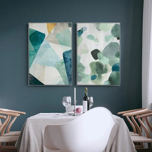 Modern Abstract Green Canvas Prints Wall Art Minimalist Pictures For Nordic Living Room Home Décor