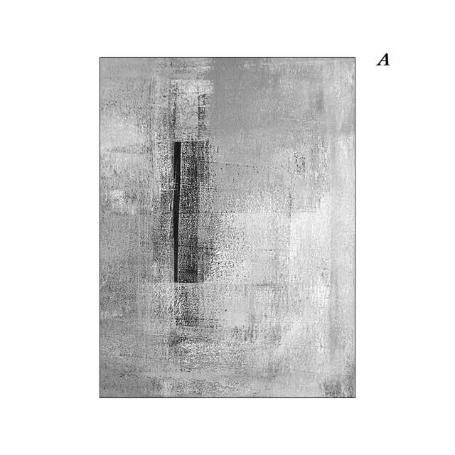 Modern Black White Concrete Abstract Wall Art Canvas Print Minimalist Nordic Poster For Contemporary Loft Living Room Décor