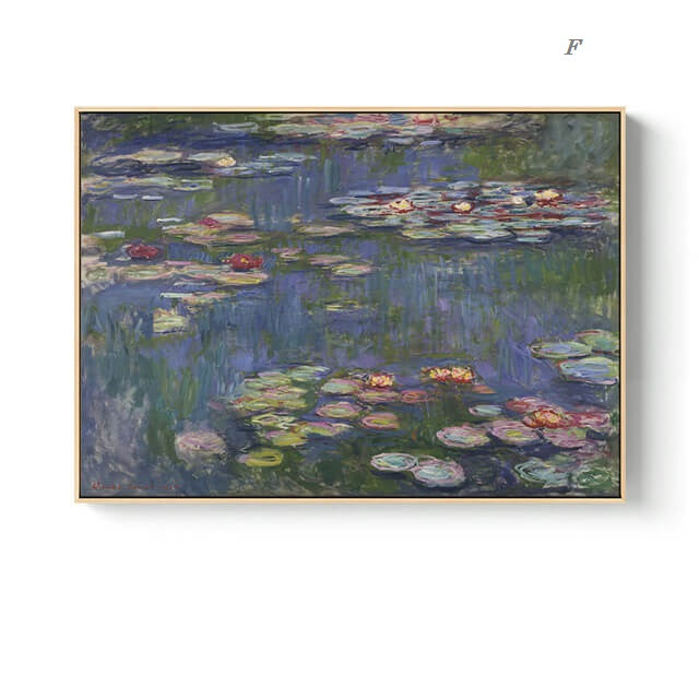 Nordic Landscape Monet Canvas Prints | Abstract Posters Impressionism Art Masterpiece Wall Art Modern Pictures For Living Room Bedroom