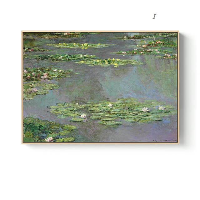 Nordic Landscape Monet Canvas Prints | Abstract Posters Impressionism Art Masterpiece Wall Art Modern Pictures For Living Room Bedroom