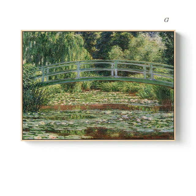 Nordic Landscape Monet Canvas Prints | Abstract Posters Impressionism Art Masterpiece Wall Art Modern Pictures For Living Room Bedroom