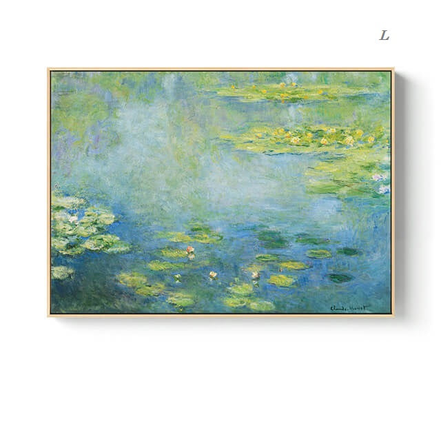 Nordic Landscape Monet Canvas Prints | Abstract Posters Impressionism Art Masterpiece Wall Art Modern Pictures For Living Room Bedroom