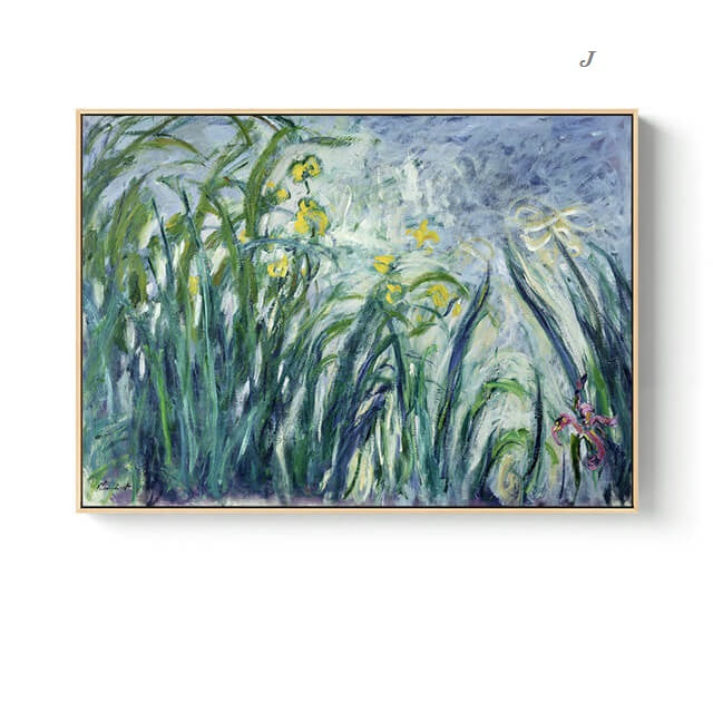 Nordic Landscape Monet Canvas Prints | Abstract Posters Impressionism Art Masterpiece Wall Art Modern Pictures For Living Room Bedroom