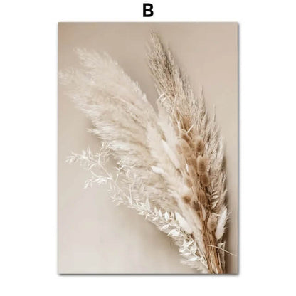 Pampas Grass Reed Dandelion Botanical Wall Art Pastel Canvas Prints Nordic Minimalist Posters Flowers Fine Art For Scandinavian Living Room Modern Bedroom Décor