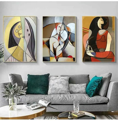 Picasso Famous Artworks Canvas Prints Abstract Wall Art Cubism Pictures Of Women Poster For Living Room Bedroom Home Décor