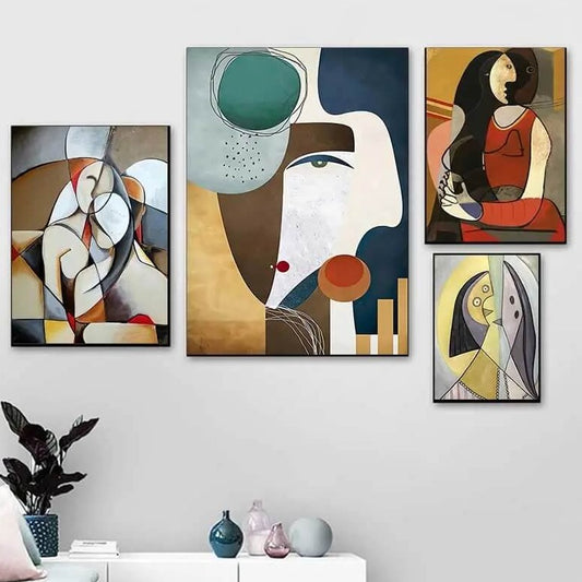 Picasso Famous Artworks Canvas Prints Abstract Wall Art Cubism Pictures Of Women Poster For Living Room Bedroom Home Décor