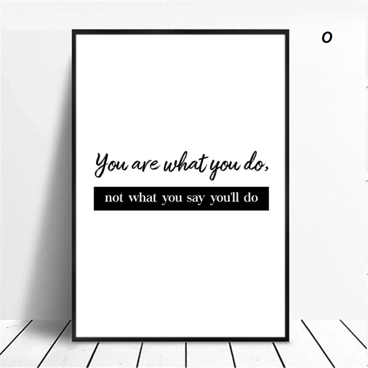 Positive Vibes Motivation Quotes Inspirational Canvas Print Wall Art For Minimalist Modern Living Room