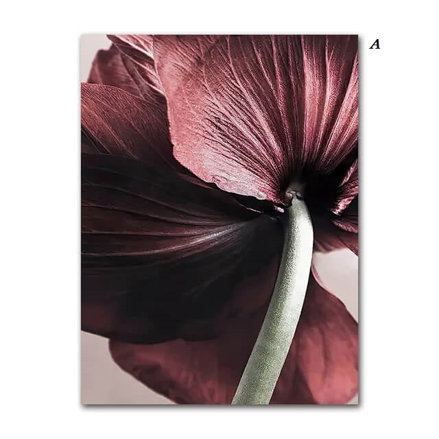 Red Poppies Canvas Prints Scandinavian Poster Botanical Wall Art Floral Pictures For Stylish Living Room Dining Room Home Décor