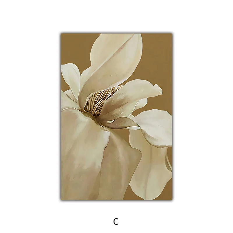 Abstract Floral Large Wall Art Canvas Prints Modern Botanical Poster For Living Room Dining Room Bedroom Art Decor
