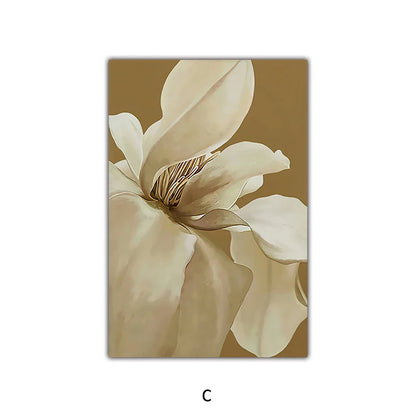 Abstract Floral Large Wall Art Canvas Prints Modern Botanical Poster For Living Room Dining Room Bedroom Art Decor