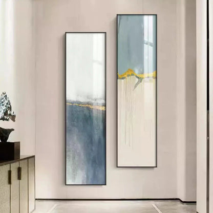 Abstract Geomorphic Vertical Strip Wall Art Canvas Prints Skyscraper Format Poster For Hall Living Room  Home Office Wall Art Decor