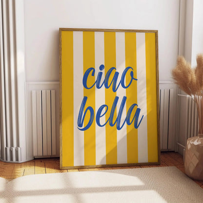 Ciao Bella Dolce Vita Quote Fashion Wall Art Canvas Prints Typographic Letters Posters Prints For Living Room Bedroom Art Decor