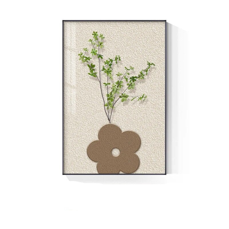 Floral Still Life Wall Art Canvas Prints Minimalist Botanical Posters For Living Room Kitchen Dining Room Wall Decor